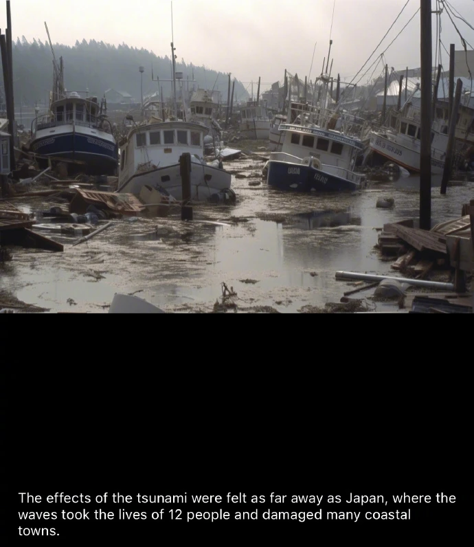 AI生成:日本海啸